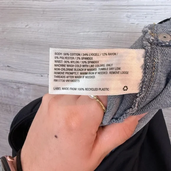 Isabel Maternity by Ingrid & Isabel Light Blue Distressed Ankle Jeans - Picture 13 of 16